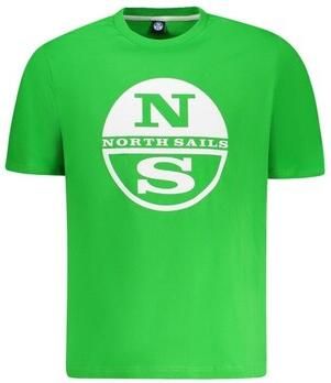 North Sails Groene Katoenen Crew Neck T-Shirt Green Heren