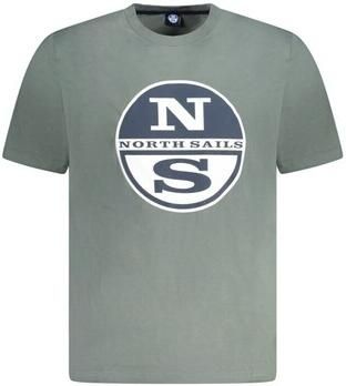 North Sails Groene Katoenen Crew Neck T-Shirt Green Heren