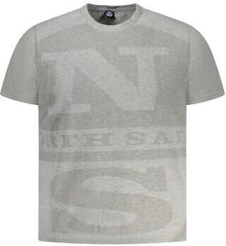 North Sails Grijze Katoenen Crew Neck T-Shirt Gray Heren
