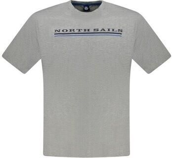 North Sails Grijze Katoenen T-Shirt | Stijlvol Model Gray Heren