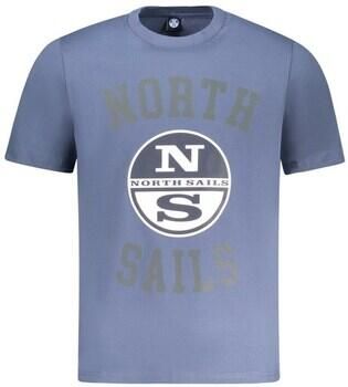 North Sails Blauw Katoenen Crew Neck T-Shirt Blue Heren