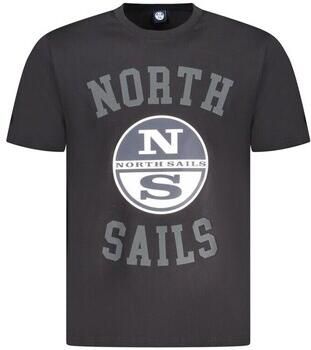 North Sails Zwart Katoenen Crewneck T-Shirt Black Heren