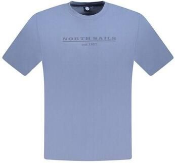 North Sails Blauw Katoenen T-Shirt | Stijl: Nosa-33749 Blue Heren