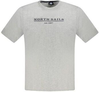 North Sails Grijze Katoenen Crew Neck T-Shirt Gray Heren