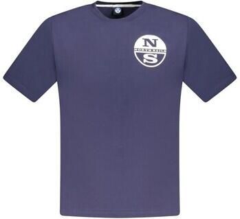 North Sails Blauw Katoenen Crew Neck T-Shirt Blue Heren