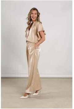 NUKUS Dames Broeken Rubi Pants Shiny Beige - Foto 8