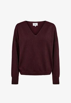 Nümph Blouse 707060 Nudayletta Lurex V-Neck Pullover Fig