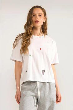 Nümph T-shirt Korte Mouw 707093 Nutenia Boxy T-Shirt Bright White