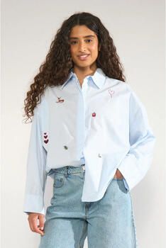 Nümph Overhemd 707049 Nutenja Shirt Floaty Blue