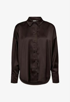 Nümph Overhemd Numph Nusatti Shirt 5698 Black Coffee 706225