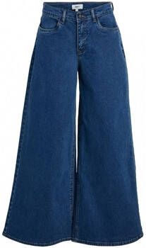 Object Broek Jeans Moji Wide Medium Blue Denim
