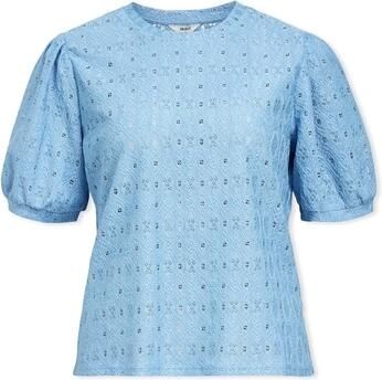 OBJECT Dames Tops & T-shirts Objlaila S s Re Top Blauw - Foto 8
