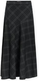 Object Midi-rokken Diena Long Skirt Black Gun Metal