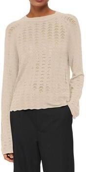 OBJECT fijngebreide top OBJGRY ecru - Foto 2