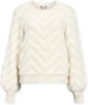 Object Trui Noos Hollow Knit White Sand Morel