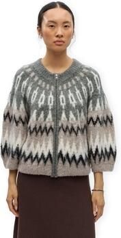 Object Vest Jaade Diana Cardigan Gun Metal Multicolor