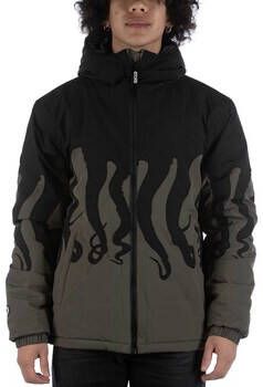 Octopus Army Layer Puffer Jas met Capuchon Green Heren