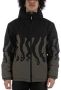 Octopus Army Layer Puffer Jas met Capuchon Green Heren - Thumbnail 1