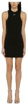 Off White Jurk met logo Black Dames