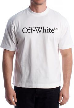 Off White Jersey Texture Logo Print T-shirts en Polos White Heren - Foto 5