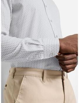 OLYMP Level Five Slim fit zakelijk overhemd van katoenmix met kentkraag - Foto 3