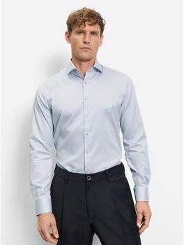 OLYMP Level 5 Slim fit zakelijk Hemd in eenkleurig design met Kentkraag - Foto 3