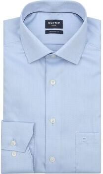 Olymp Overhemd Lange Mouw Luxor Overhemd Diamond Structure Lichtblauw - Foto 2