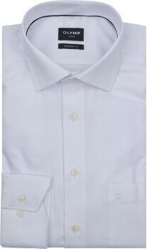 Olymp Overhemd Lange Mouw Luxor Overhemd Diamond Structure Wit - Foto 2