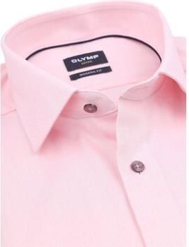 Olymp Overhemd Lange Mouw Luxor Overhemd Extra Lange Mouwen Structure Roze