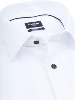 Olymp Overhemd Lange Mouw Luxor Short Sleeve Overhemd Structure Wit
