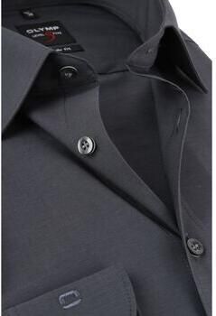OLYMP Level Five Slim fit zakelijk overhemd van chambray - Foto 4