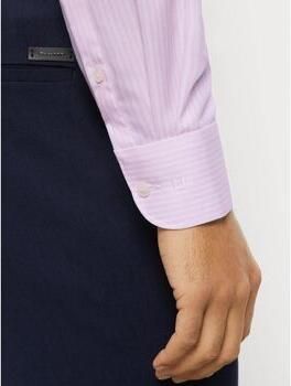 Olymp Overhemd Lange Mouw Overhemd Level 5 Luxury Stripe Roze