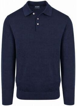 Olymp Sweater Longsleeve Poloshirt Wol Navy