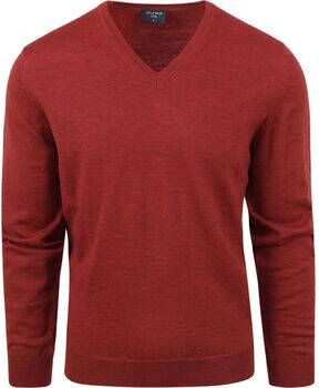 Olymp Sweater Casual Trui Wol Rood