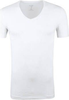 Olymp T-shirt T-Shirt Diepe V-Hals Stretch