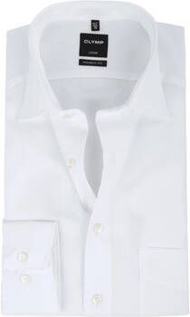 Olymp Overhemd Lange Mouw Luxor Shirt Modern Fit Wit