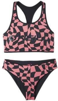 O'Neill crop bikini Active Sporty zwart roze Meisjes Polyester Ruit 104 - Foto 2