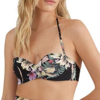 O'Neill strapless bandeau bikinitop Havaa zwart roze - Foto 2