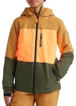 O'Neill ski-jack Carbonite camel geel kaki Skijack Bruin Jongens Polyester Capuchon 152