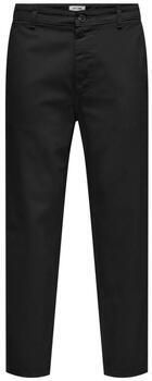 Only & Sons Regular fit stoffen broek met deelnaden model 'LOU'