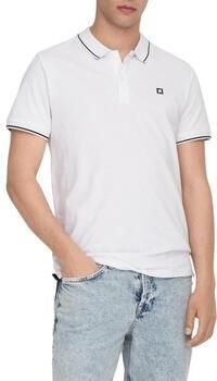 ONLY & SONS slim fit polo ONSFLETCHER met logo bright white - Foto 9