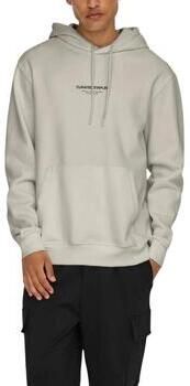 Only & Sons Samengestelde Hoodie Sweat Zilveren Voering Beige Heren - Foto 2