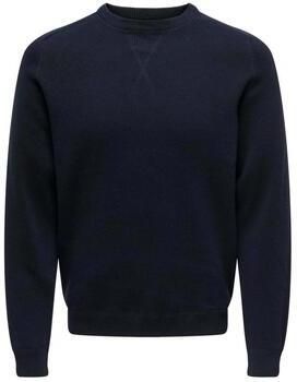 Only & Sons Heren Crew Neck Sweater Blue Heren