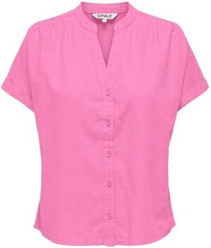 Only Blouse Nilla-Caro Shirt S S Fuchsia Pink