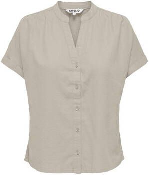Only Blouse Nilla-Caro Shirt S S Silver Lining