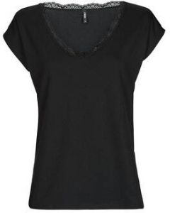 Only V-hals T-shirt voor dames Onlmoster Zwart Dames