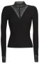 Only Shirt met lange mouwen ONLTILDE L S HIGH NECK LACE TOP - Thumbnail 2