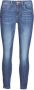 Only Blauwe versleten dames jeans met ritssluiting en knoopsluiting Blue Dames - Thumbnail 4
