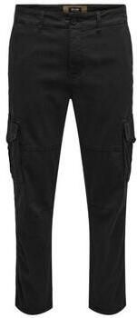 Only & Sons Tapered fit cargobroek met cargozakken - Foto 7