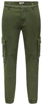 Only & Sons Slim Fit Cargo Broek Calle Green Heren